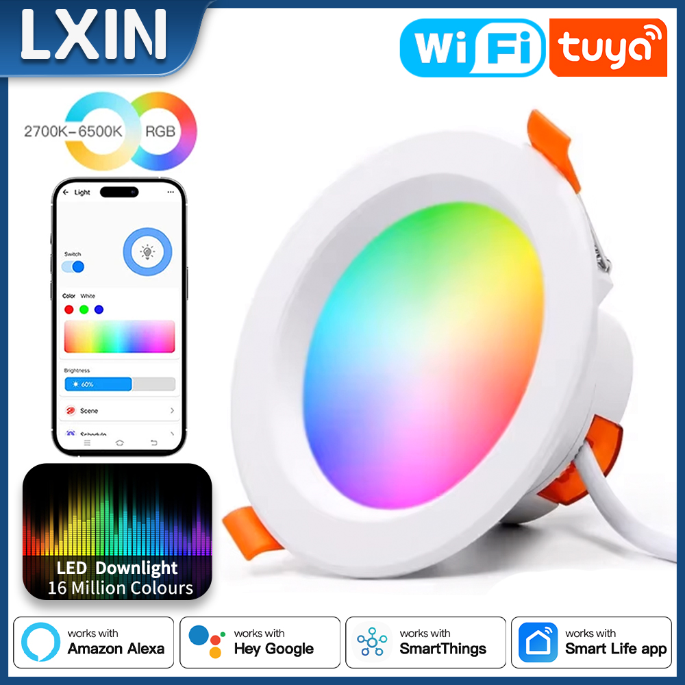 Wifi Led Dimmer - Lxin Tuya Downlight WIFI, inteligentna lampa