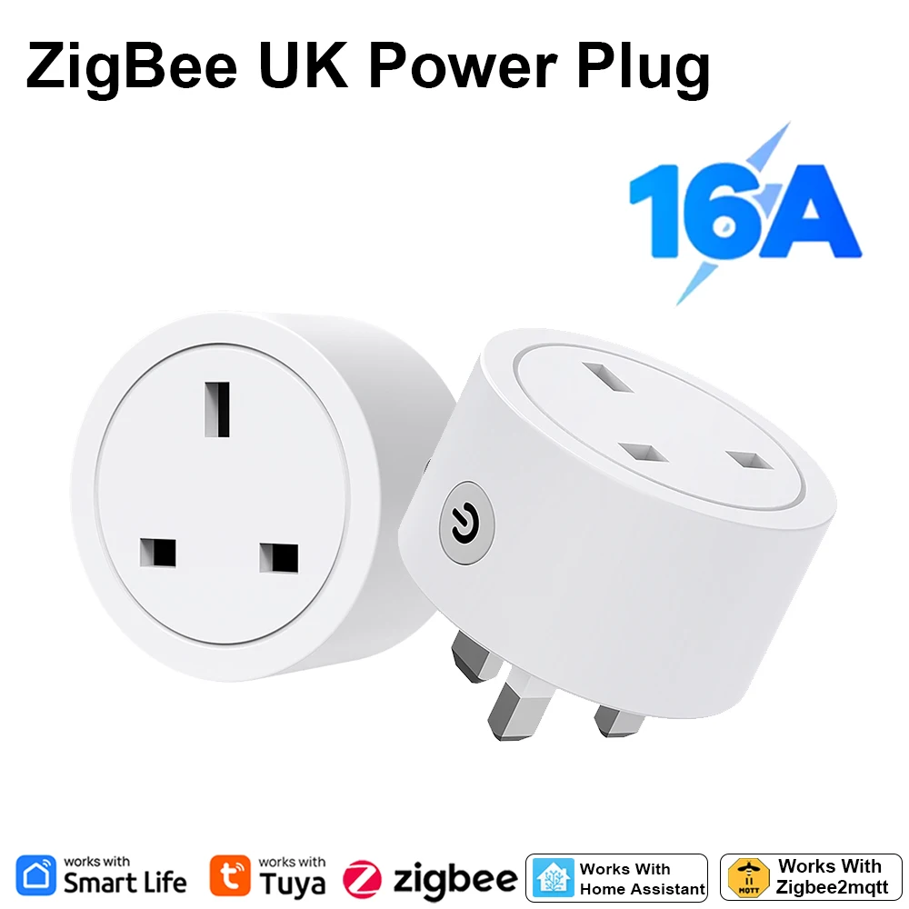 Smart Home Energy - Inteligentna wtyczka Zigbee 16A z gniazdem