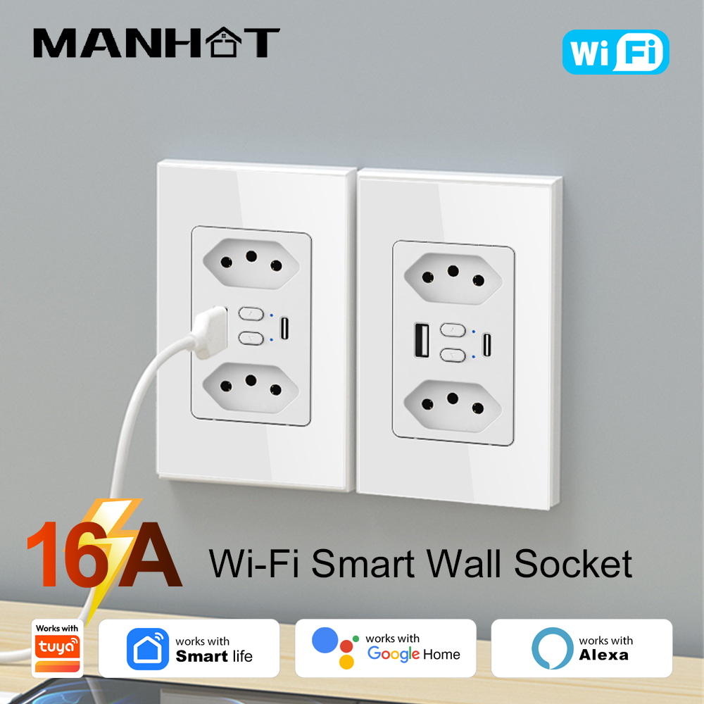 Smart Home Energy - Inteligentne gniazdko WiFi MANHOT Brazylia z