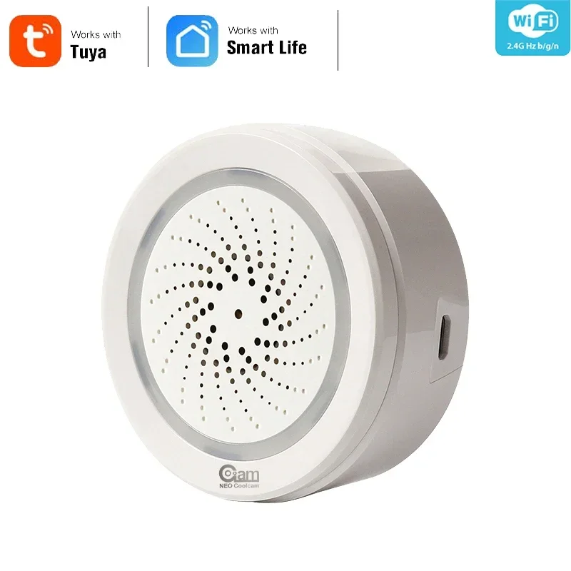 Smart Home Nas - NEO Coolcam Inteligentny Alarm Syrenowy Tuya