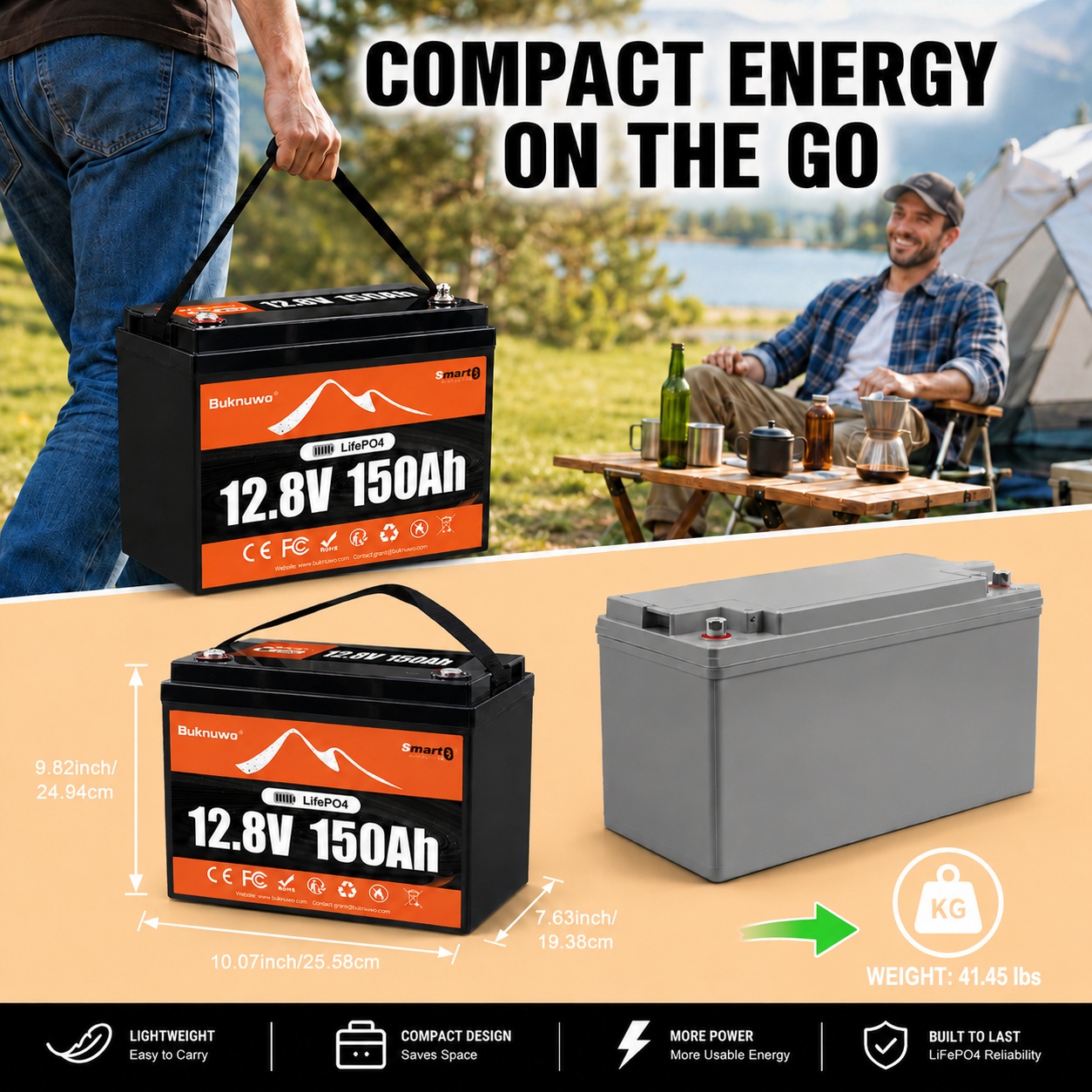 Buknuwo Smart 12V/12.8V 150Ah  – Smart Home Energy recenzja i cena