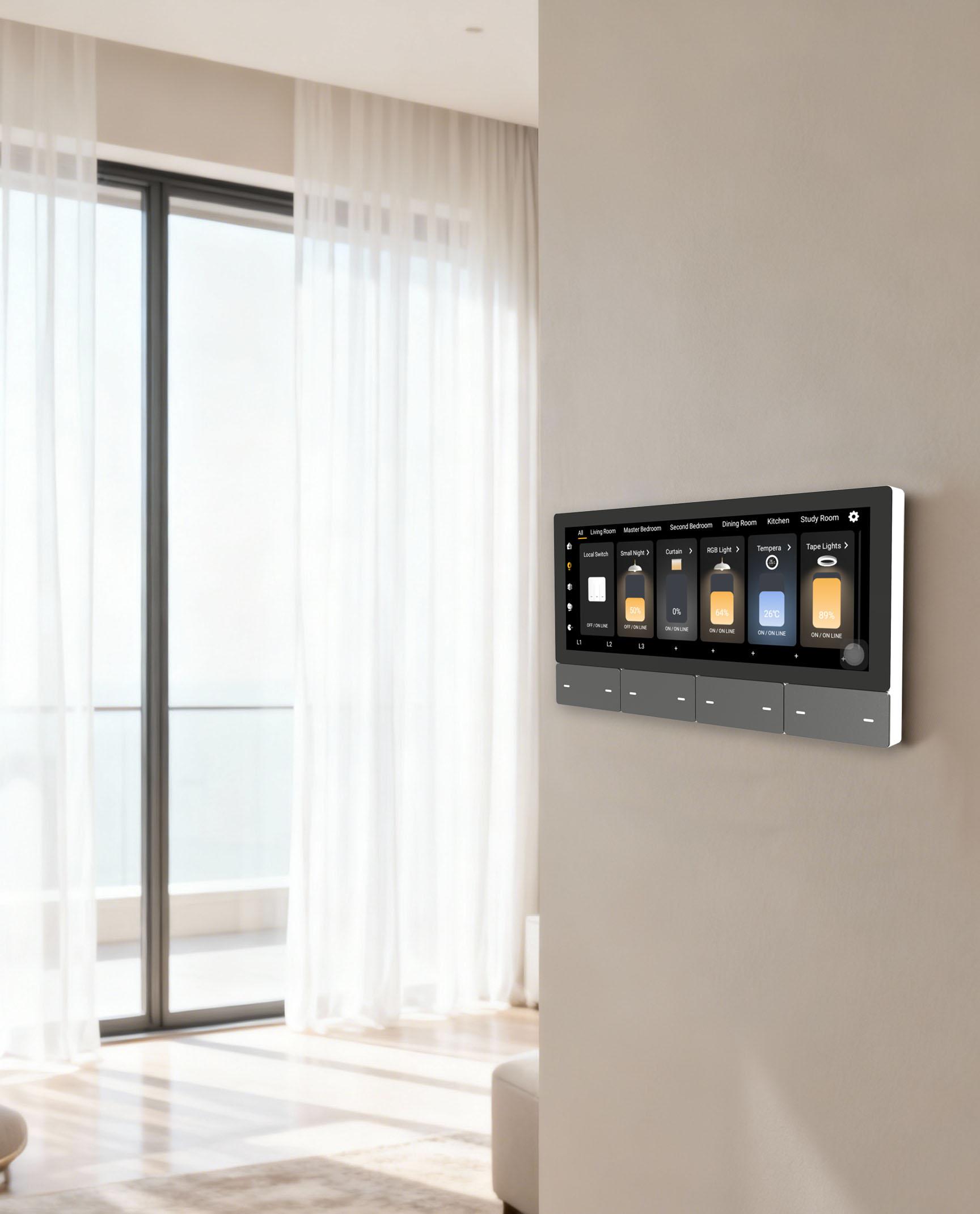 F5 Tuya UK Dotykowy Panel Ster – Smart Home Touchscreen Control Panel recenzja i cena