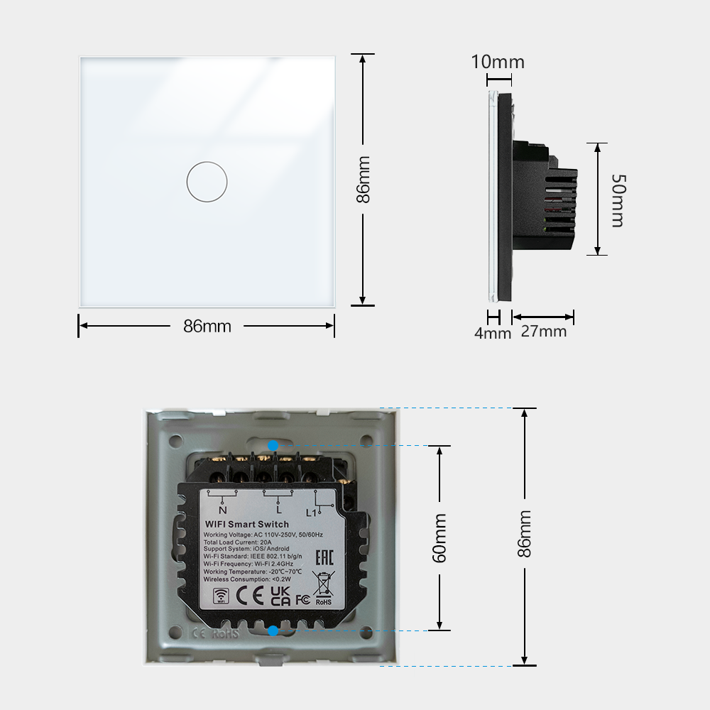 TAWOIA Wifi inteligentny przeł – Smart Home Touchscreen Control Panel recenzja i cena