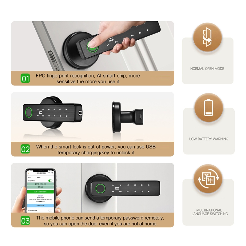 Zdalne sterowanie WiFi, aplika – Smart Home Door Lock recenzja i cena