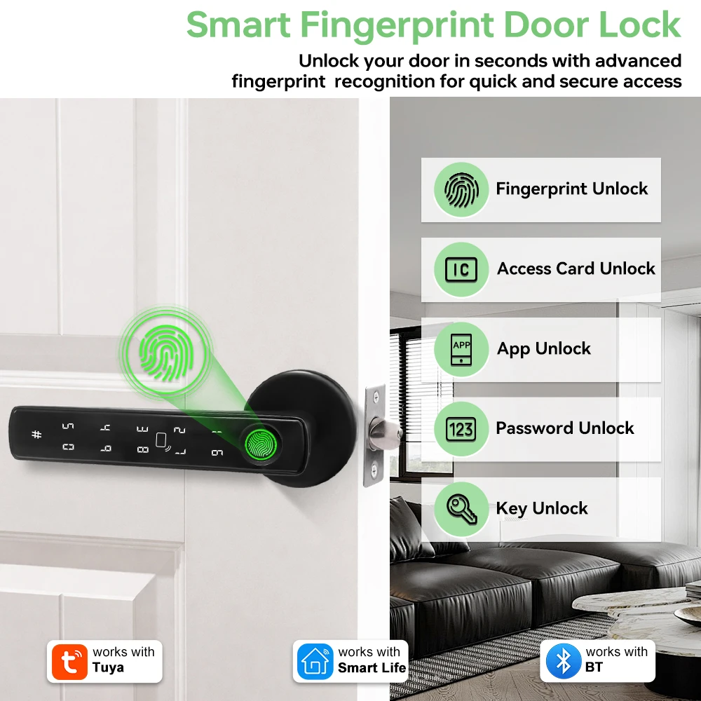 Inteligentny zamek do drzwi Tu – Smart Home Door Lock recenzja i cena